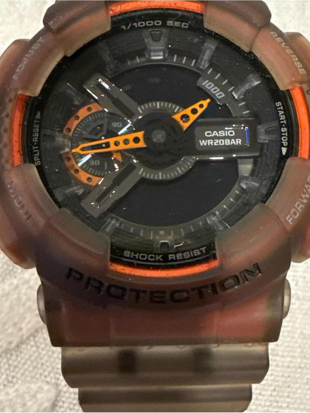 Casio G-SHOCK GA-110LS-1A Skeleton Color Anadigmatic Mens Watch Japan